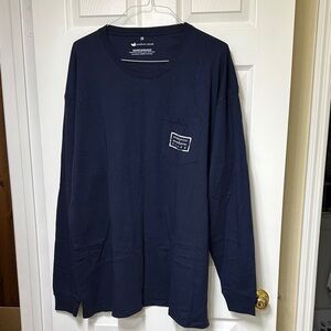 NWT Southern Marsh Navy Blue Long Sleeve Shirt